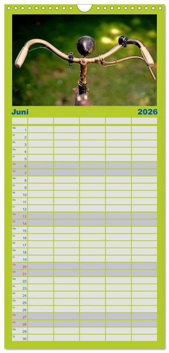 Weltfahrrad (CALVENDO Familienplaner 2026)