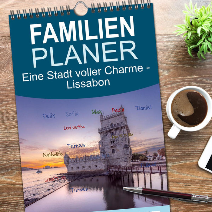 Eine Stadt voller Charme - Lissabon (CALVENDO Familienplaner 2026)