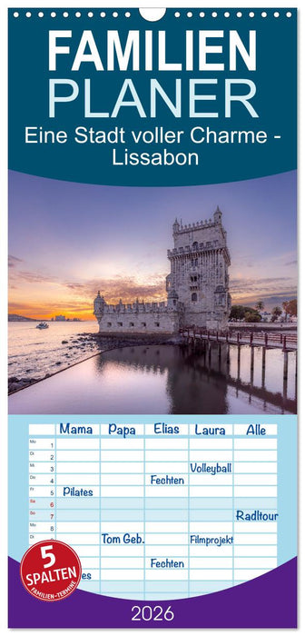 Eine Stadt voller Charme - Lissabon (CALVENDO Familienplaner 2026)