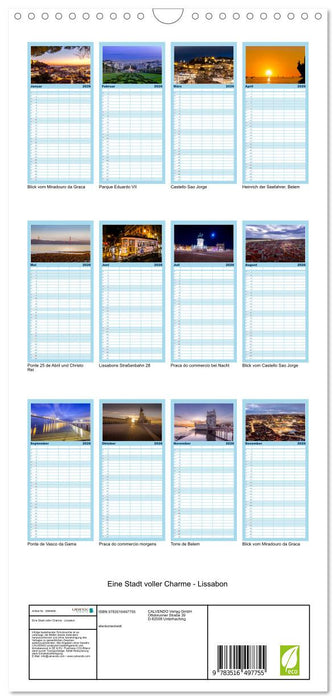 Eine Stadt voller Charme - Lissabon (CALVENDO Familienplaner 2026)