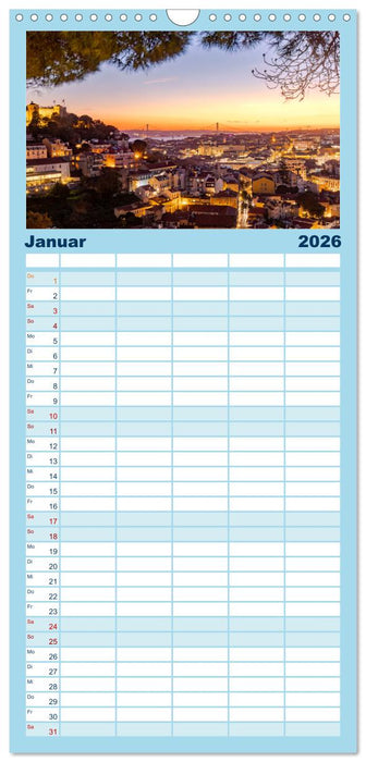 Eine Stadt voller Charme - Lissabon (CALVENDO Familienplaner 2026)