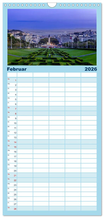 Eine Stadt voller Charme - Lissabon (CALVENDO Familienplaner 2026)