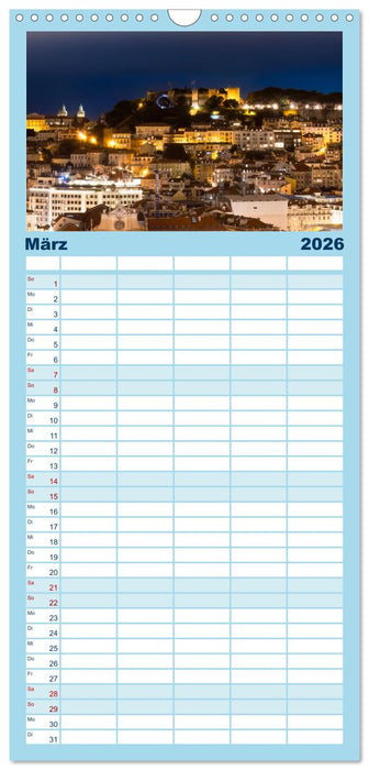 Eine Stadt voller Charme - Lissabon (CALVENDO Familienplaner 2026)