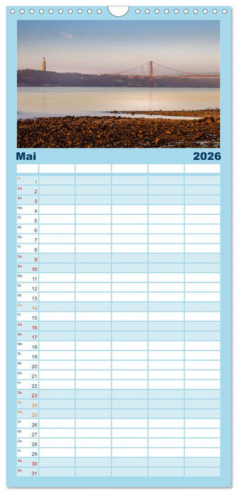 Eine Stadt voller Charme - Lissabon (CALVENDO Familienplaner 2026)