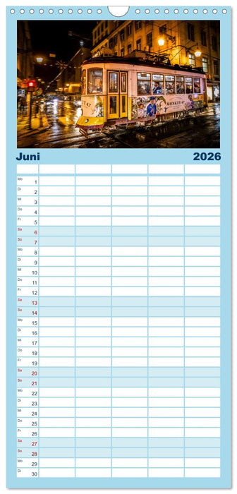 Eine Stadt voller Charme - Lissabon (CALVENDO Familienplaner 2026)