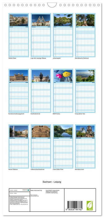 Sachsen - Leipzig (CALVENDO Familienplaner 2026)