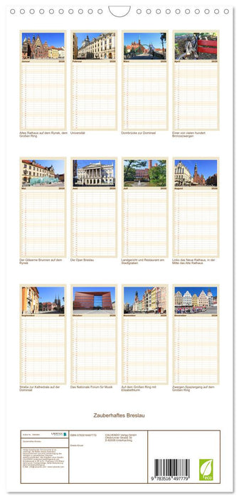 Zauberhaftes Breslau (CALVENDO Familienplaner 2026)