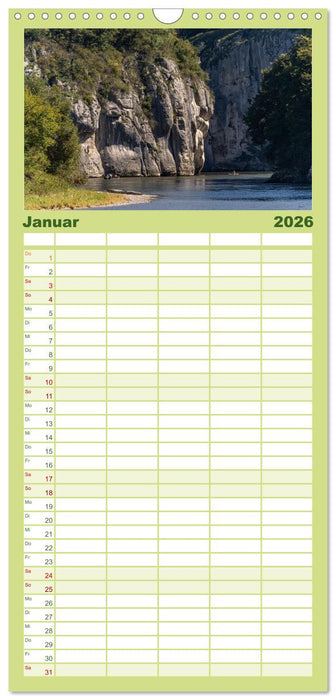 Kehlheim, Weltenburg und der Donaudurchbruch (CALVENDO Familienplaner 2026)