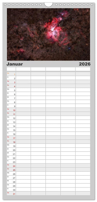 Deepsky XVII (CALVENDO Familienplaner 2026)