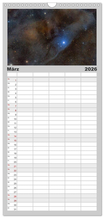 Deepsky XVII (CALVENDO Familienplaner 2026)