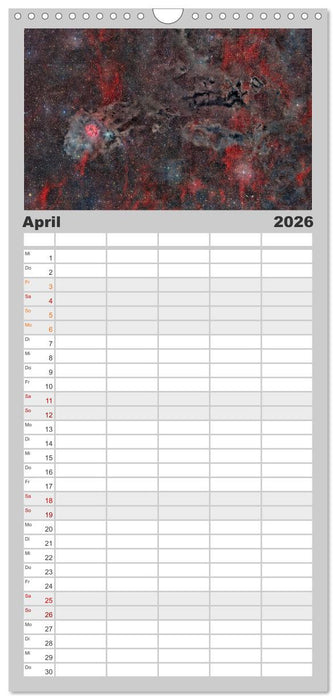 Deepsky XVII (CALVENDO Familienplaner 2026)