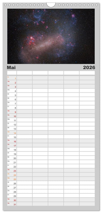 Deepsky XVII (CALVENDO Familienplaner 2026)