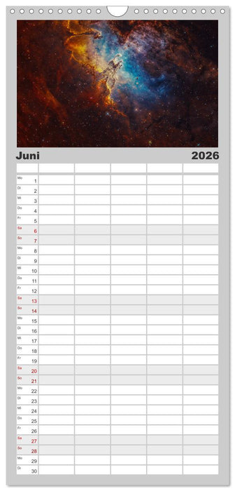 Deepsky XVII (CALVENDO Familienplaner 2026)