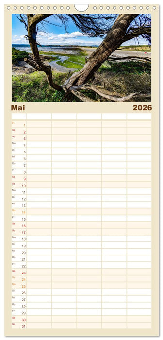 Die Bretagne - Traumpfade (CALVENDO Familienplaner 2026)