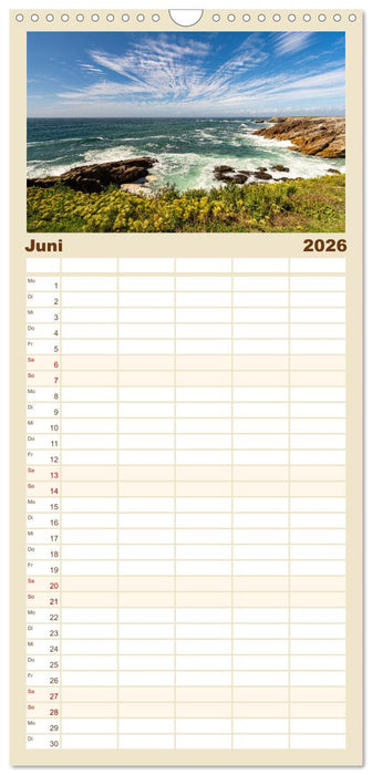 Die Bretagne - Traumpfade (CALVENDO Familienplaner 2026)