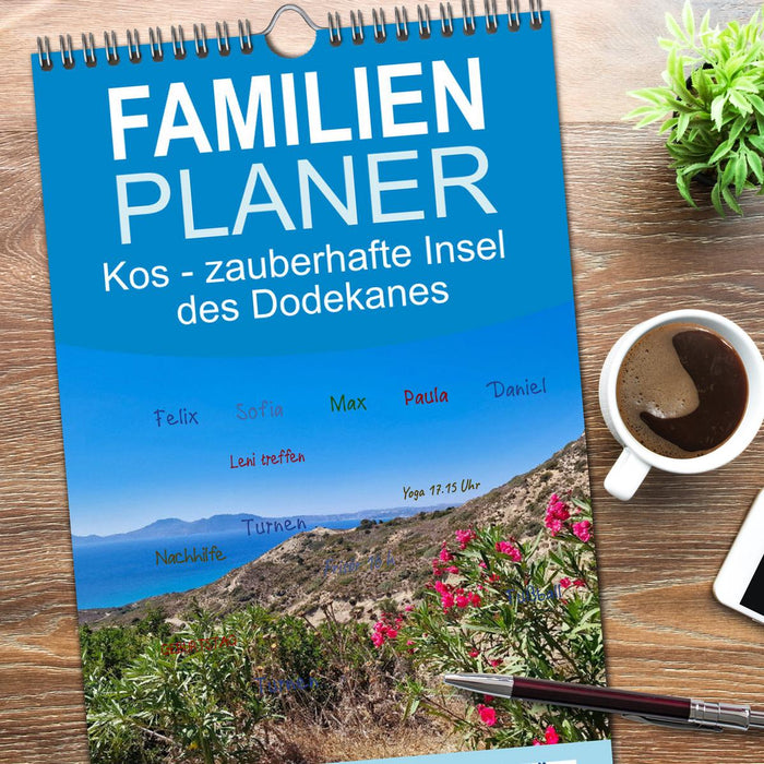 Kos - zauberhafte Insel des Dodekanes (CALVENDO Familienplaner 2026)