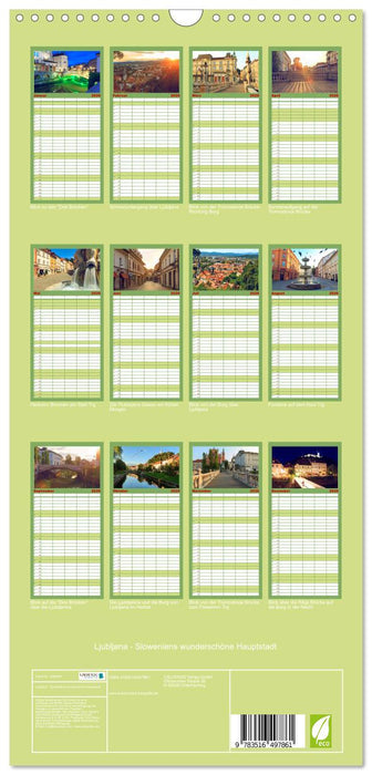 Ljubljana - Sloweniens wunderschöne Hauptstadt (CALVENDO Familienplaner 2026)
