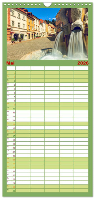 Ljubljana - Sloweniens wunderschöne Hauptstadt (CALVENDO Familienplaner 2026)