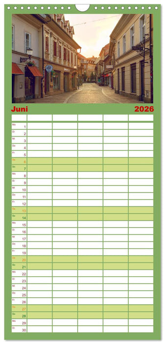 Ljubljana - Sloweniens wunderschöne Hauptstadt (CALVENDO Familienplaner 2026)