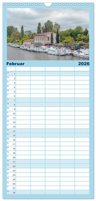 Der Königliche Kanal. Die Wasserstraße im Languedoc (CALVENDO Familienplaner 2026)