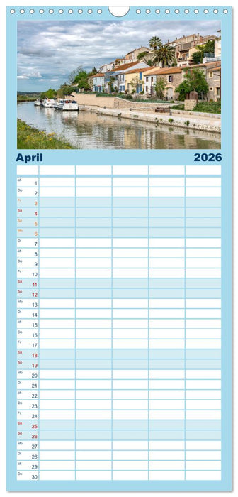 Der Königliche Kanal. Die Wasserstraße im Languedoc (CALVENDO Familienplaner 2026)