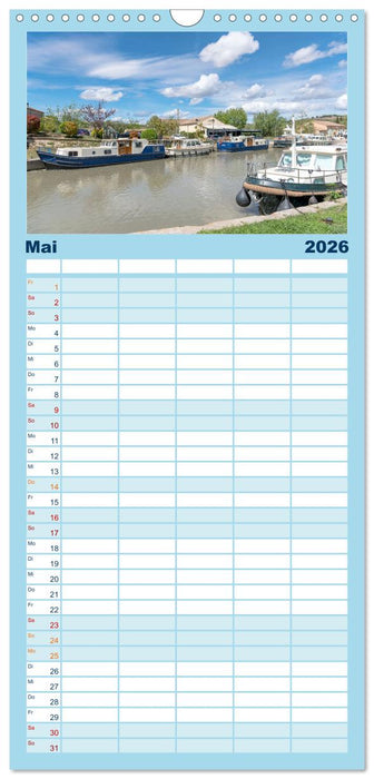 Der Königliche Kanal. Die Wasserstraße im Languedoc (CALVENDO Familienplaner 2026)