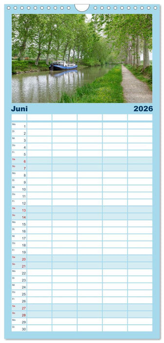 Der Königliche Kanal. Die Wasserstraße im Languedoc (CALVENDO Familienplaner 2026)