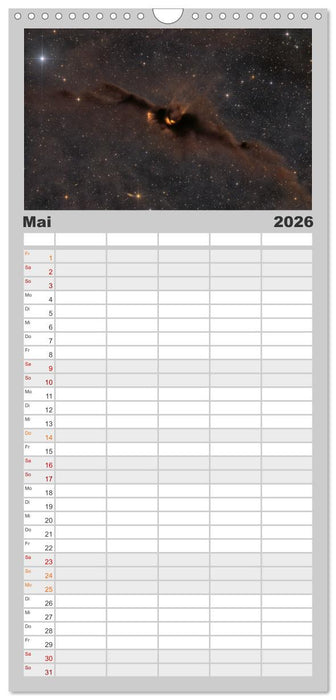Deep-Sky Fotografie (CALVENDO Familienplaner 2026)