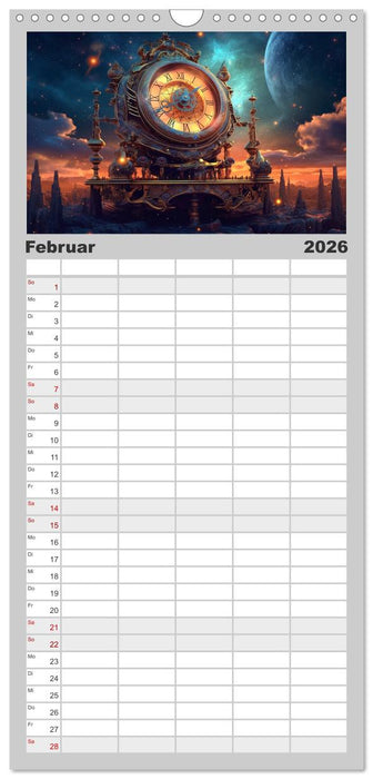 Surreale Uhren (CALVENDO Familienplaner 2026)