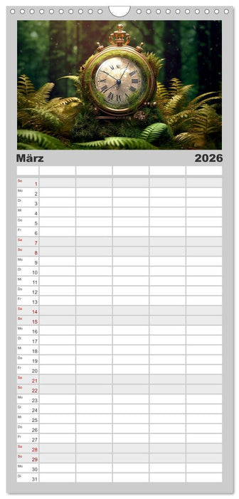 Surreale Uhren (CALVENDO Familienplaner 2026)
