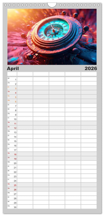 Surreale Uhren (CALVENDO Familienplaner 2026)