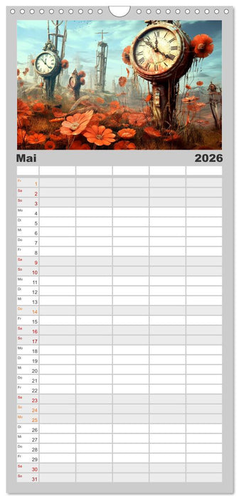 Surreale Uhren (CALVENDO Familienplaner 2026)
