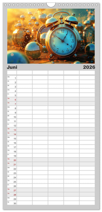 Surreale Uhren (CALVENDO Familienplaner 2026)