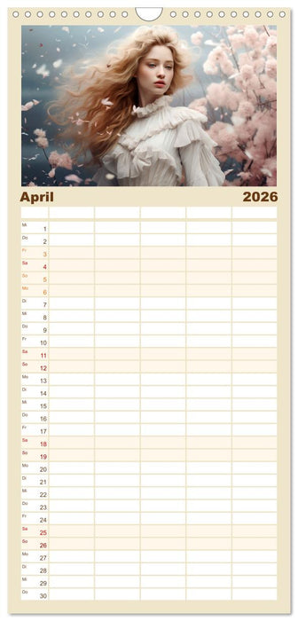 Märchenhafte Fabelfrauen (CALVENDO Familienplaner 2026)