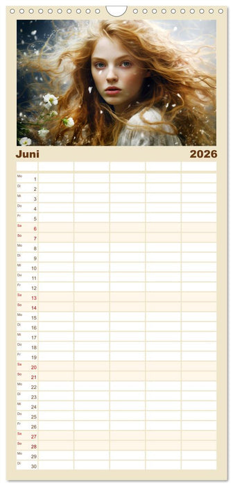 Märchenhafte Fabelfrauen (CALVENDO Familienplaner 2026)