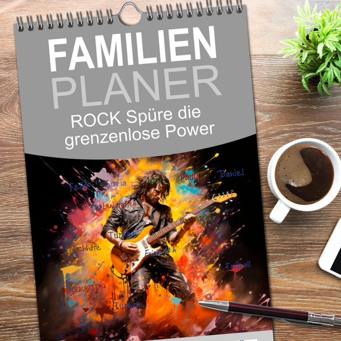 ROCK Spüre die grenzenlose Power (CALVENDO Familienplaner 2026)
