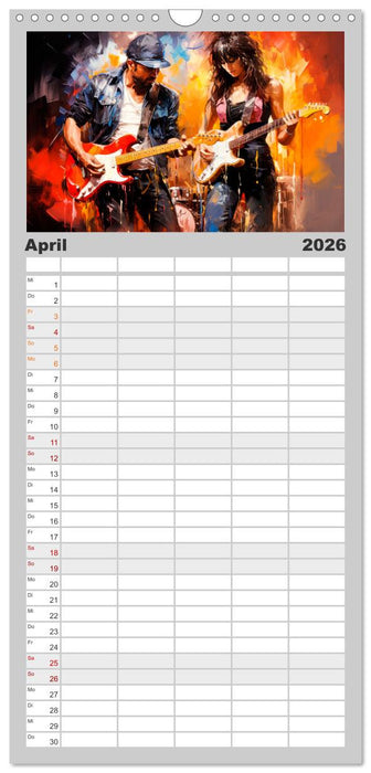 ROCK Spüre die grenzenlose Power (CALVENDO Familienplaner 2026)