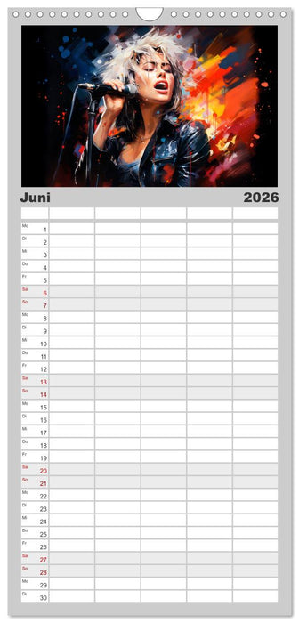 ROCK Spüre die grenzenlose Power (CALVENDO Familienplaner 2026)