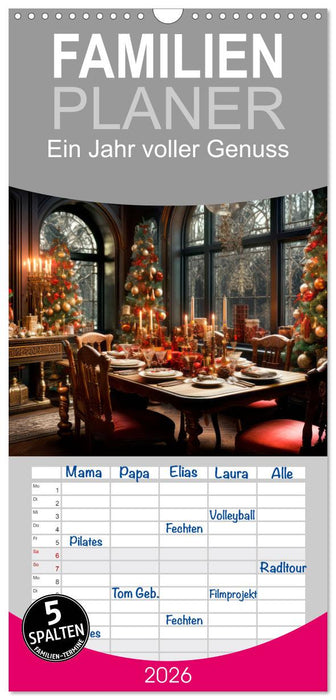 Ein Jahr voller Genuss (CALVENDO Familienplaner 2026)