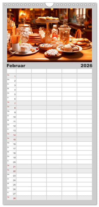 Ein Jahr voller Genuss (CALVENDO Familienplaner 2026)