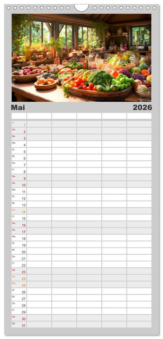 Ein Jahr voller Genuss (CALVENDO Familienplaner 2026)