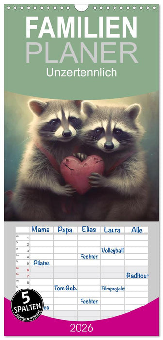 Unzertennlich (CALVENDO Familienplaner 2026)