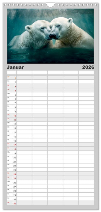 Unzertennlich (CALVENDO Familienplaner 2026)