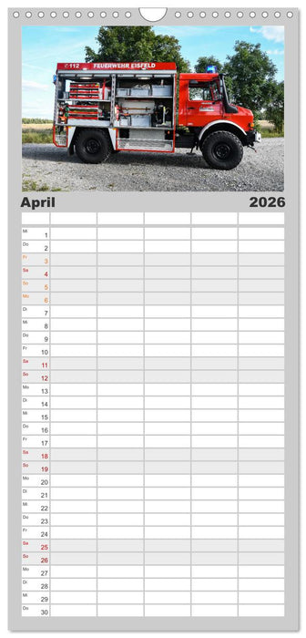 Feuerwehrfahrzeuge (CALVENDO Familienplaner 2026)