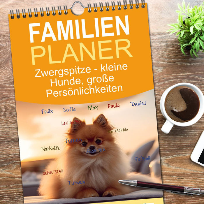 Zwergspitze - kleine Hunde, große Persönlichkeiten (CALVENDO Familienplaner 2026)