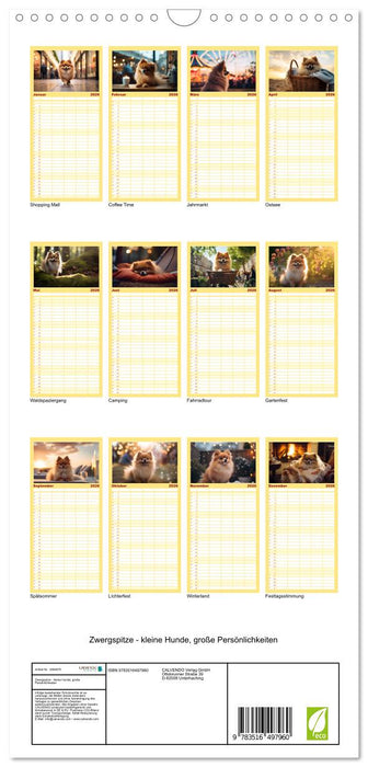 Zwergspitze - kleine Hunde, große Persönlichkeiten (CALVENDO Familienplaner 2026)
