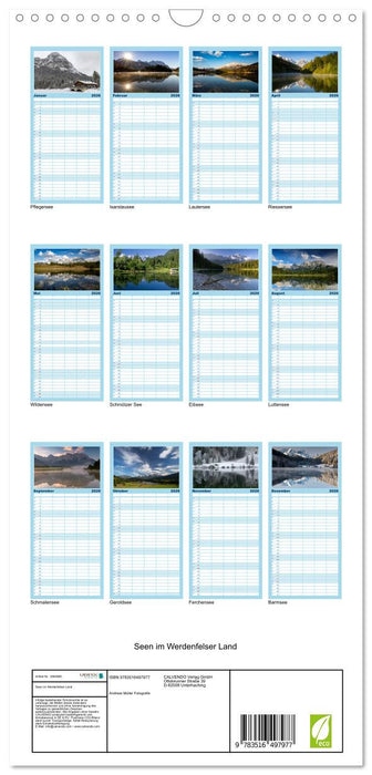 Seen im Werdenfelser Land (CALVENDO Familienplaner 2026)