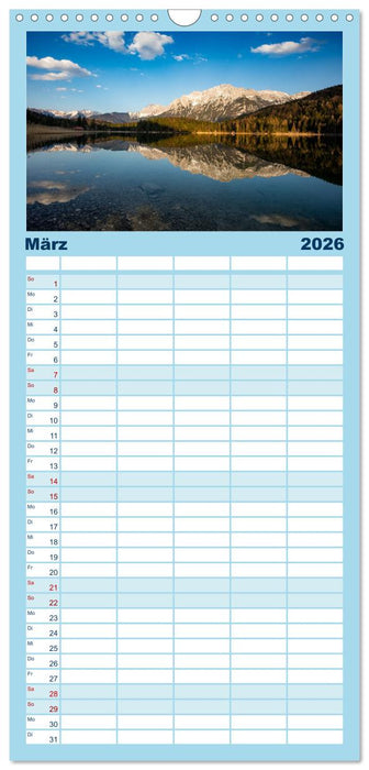 Seen im Werdenfelser Land (CALVENDO Familienplaner 2026)