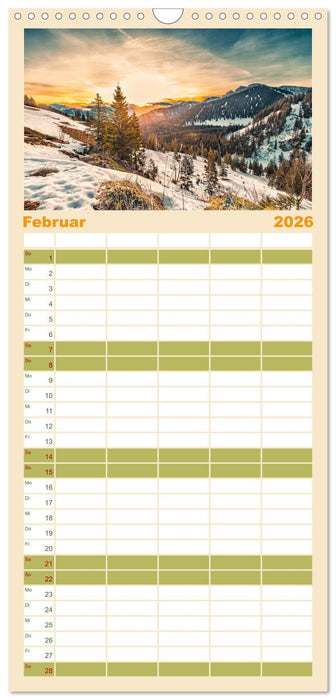 Idyllische Landschaften am Tegernsee (CALVENDO Familienplaner 2026)