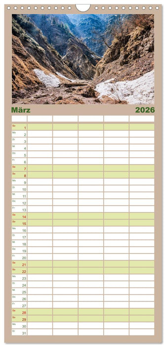 Idyllische Landschaften am Tegernsee (CALVENDO Familienplaner 2026)